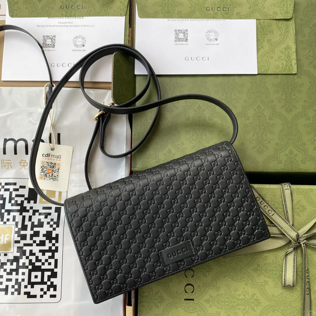 Gucci Monogram Embossed Crossbody Bag image 1