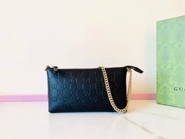 Gucci GG Embossed Chain Shoulder Bag image 1