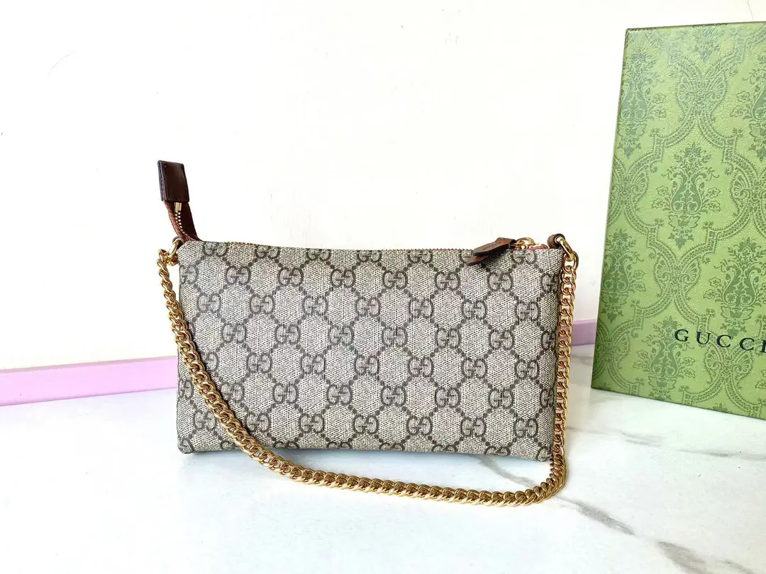 Gucci GG Monogram Chain Shoulder Bag image 1