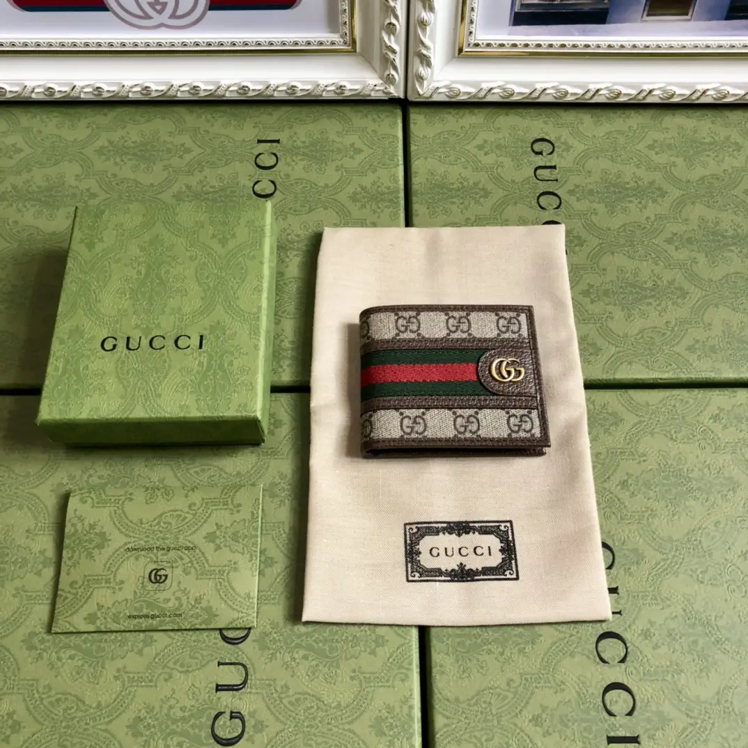 Gucci Monogram Web Stripe Wallet image 1