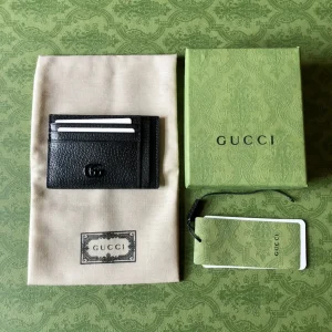 Gucci Black Leather Card Holder image 1