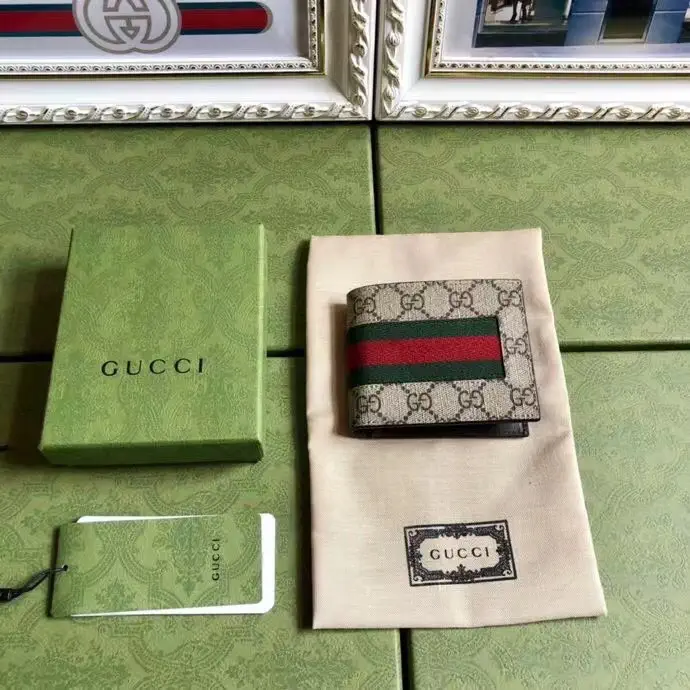 Gucci Monogram Web Stripe Wallet image 1