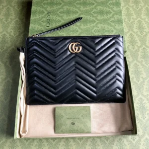 Gucci Black Quilted Clutch image 1