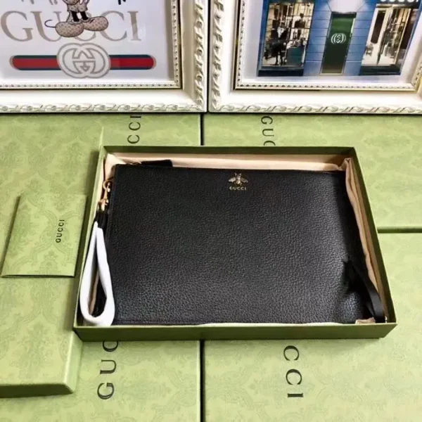 Gucci Black Leather Clutch image 1