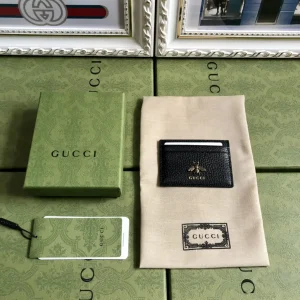 Gucci Animalier Bee Leather Card Holder image 1