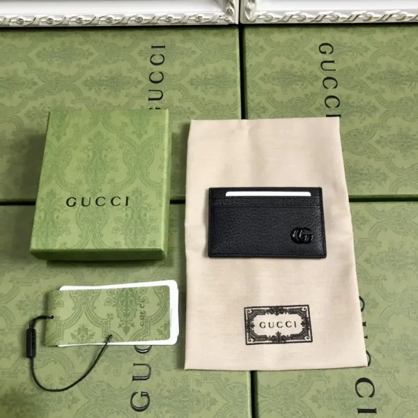 Gucci Black Leather Card Holder image 1