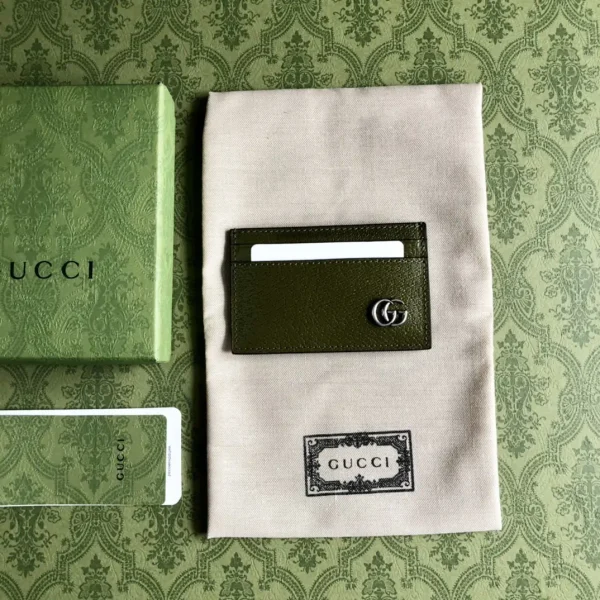 Gucci GG Logo Leather Card Holder image 1