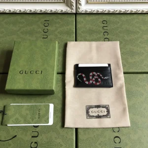 Gucci Snake Print Card Holder image 1