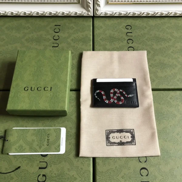 Gucci Snake Print Card Holder image 1