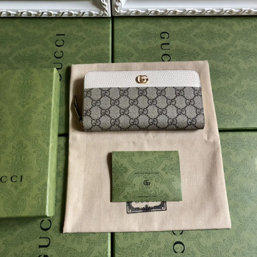 Gucci Ophidia Series GG Monogram Zip Wallet image 1