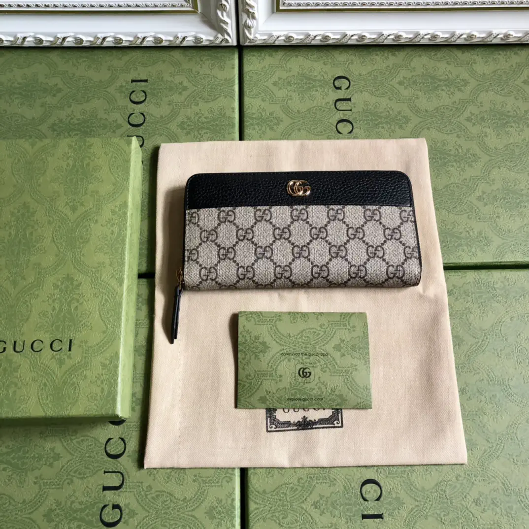 Gucci GG Monogram Zip Around Wallet image 1