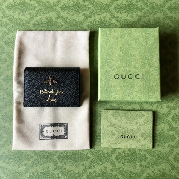 Gucci Animalier Bee 'Blind for Love' Card Holder image 1