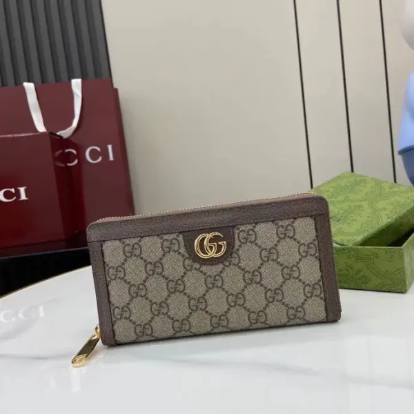 Gucci Ophidia GG Monogram Zip Wallet image 1