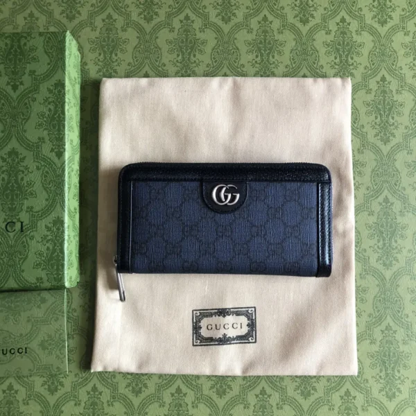 Gucci Ophida GG Monogram Full-Zip Wallet image 1