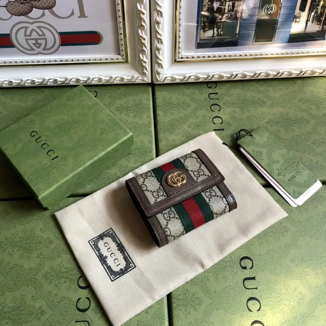 Gucci Monogram Web Stripe Wallet image 1