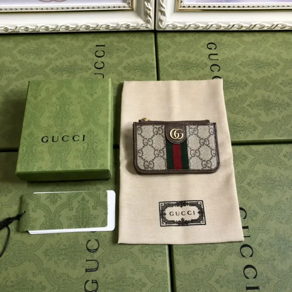 Gucci Monogram Web Stripe Card Holder image 1