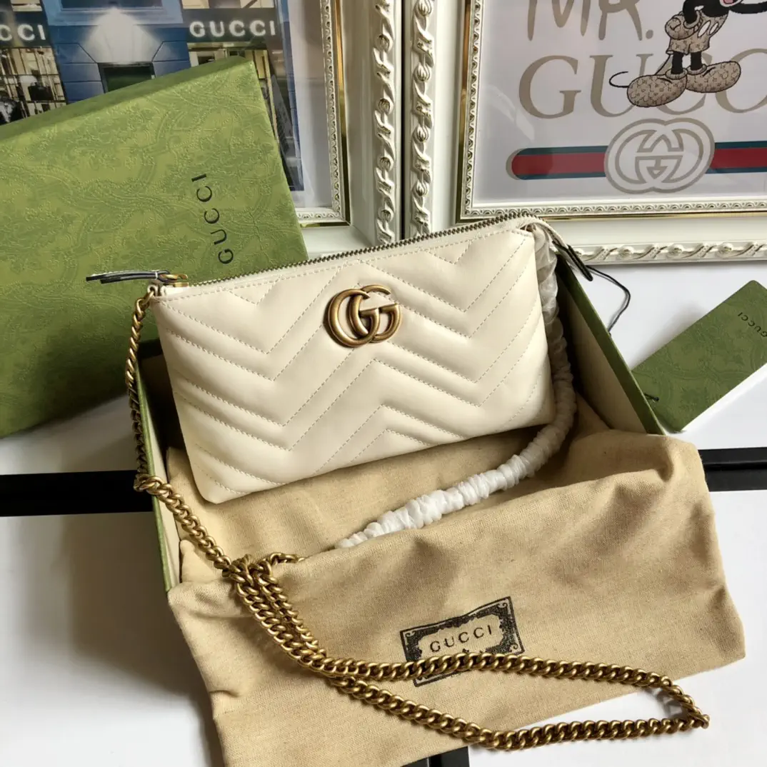 Gucci Quilted Leather Chain Crossbody Bag image 1