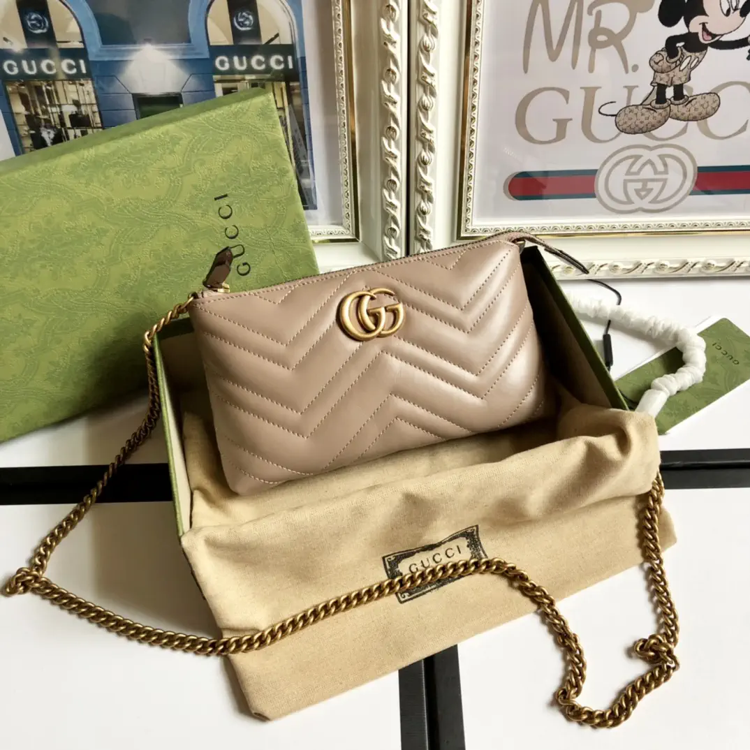 Gucci GG Marmont Quilted Chain Crossbody Bag image 1