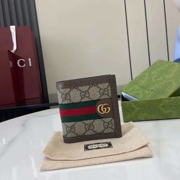 Gucci Ophidia Monogram Web Stripe Wallet image 1