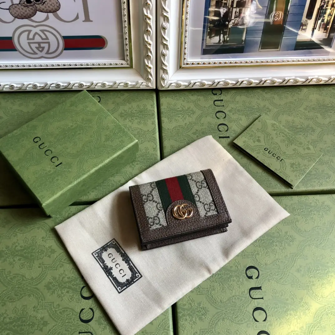 Gucci GG Monogram Web Stripe Wallet image 1