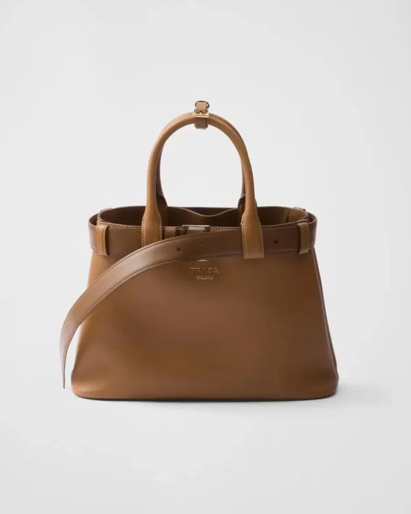 Prada Buckle Belt Detail Top Handle Bag image 1