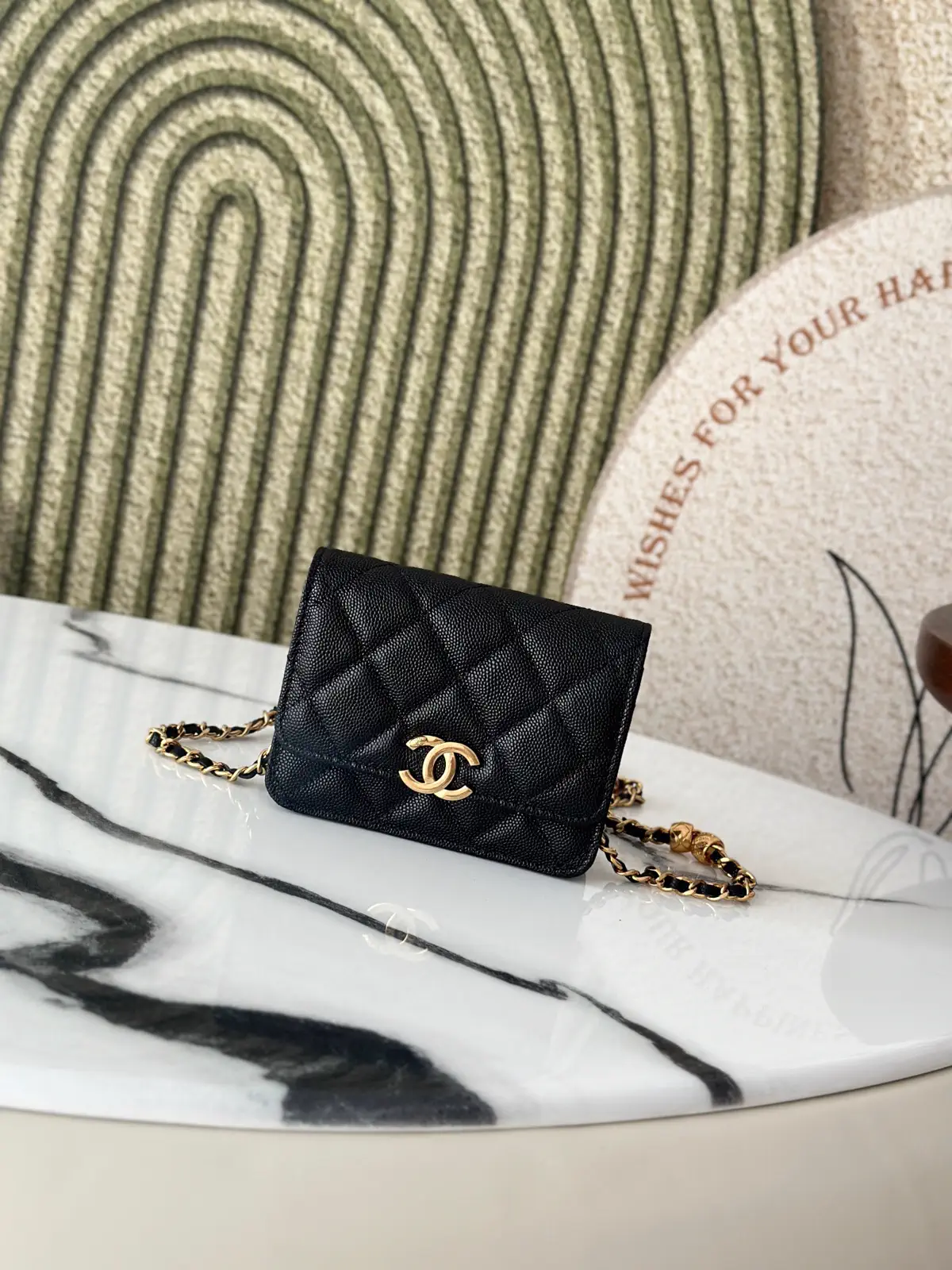 Chanel Quilted Chain Crossbody Wallet image 1