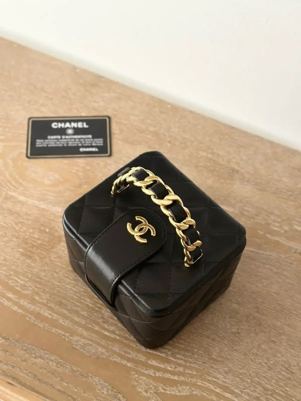 Chanel Quilted Top Handle Cosmetic Bag image 1