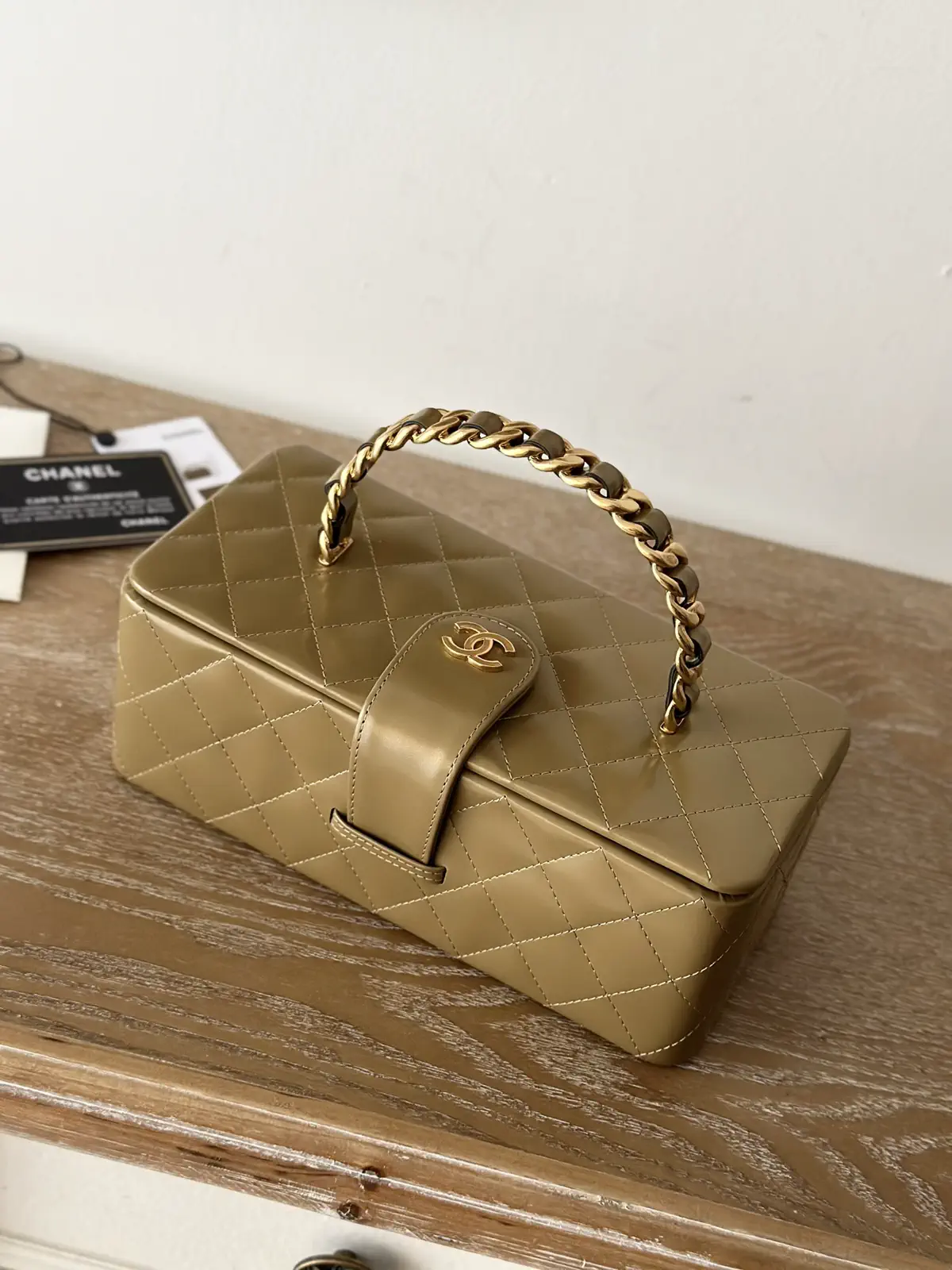 Chanel Quilted Top Handle Cosmetic Bag image 1