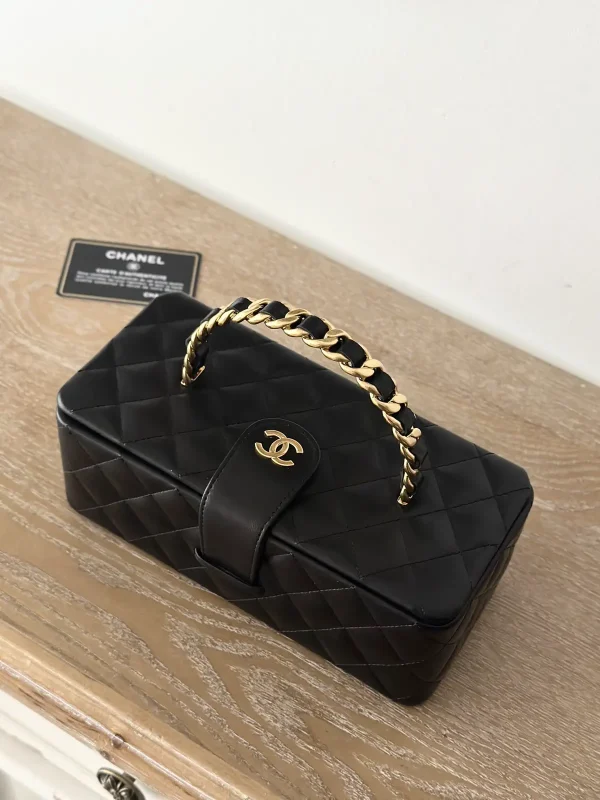 Chanel Quilted Top Handle Cosmetic Bag image 1