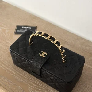 Chanel Quilted Top Handle Cosmetic Bag image 1