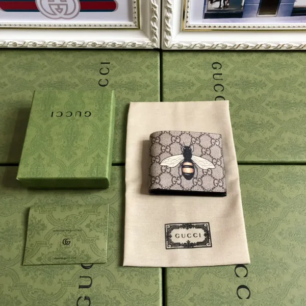 Gucci Monogram Bee Print Wallet image 1