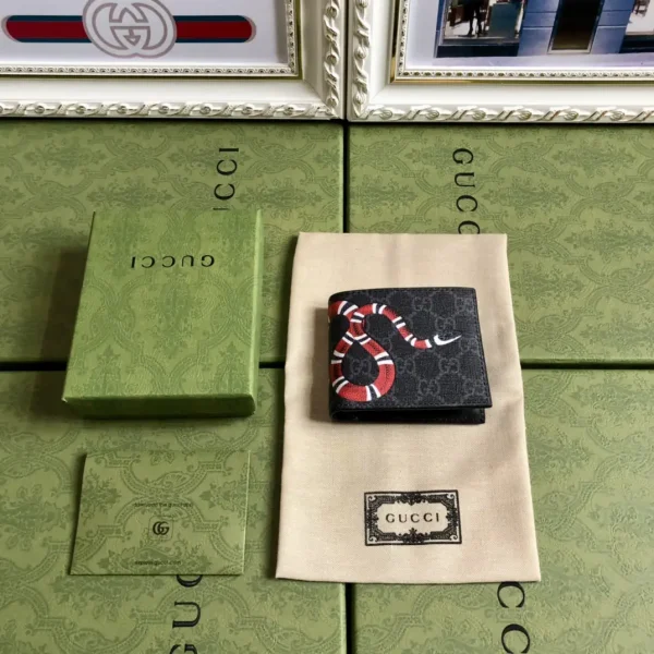 Gucci Snake Print GG Monogram Wallet image 1