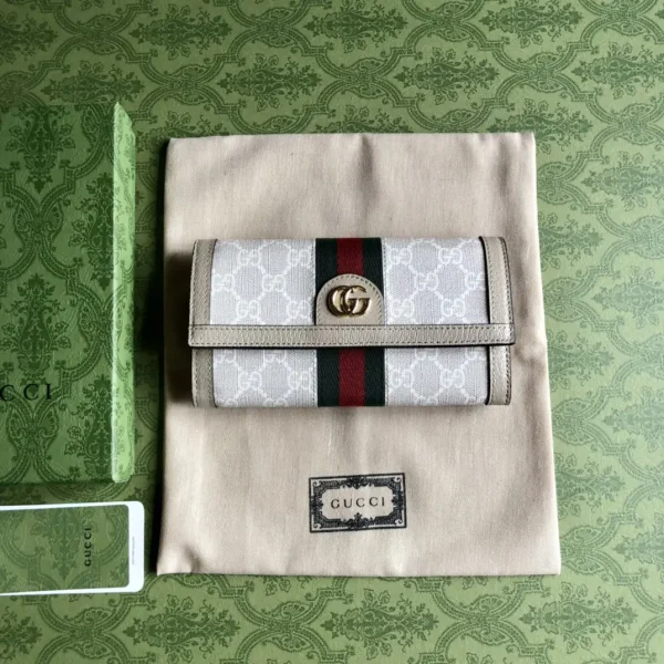 Gucci Monogram Web Stripe Long Wallet image 1
