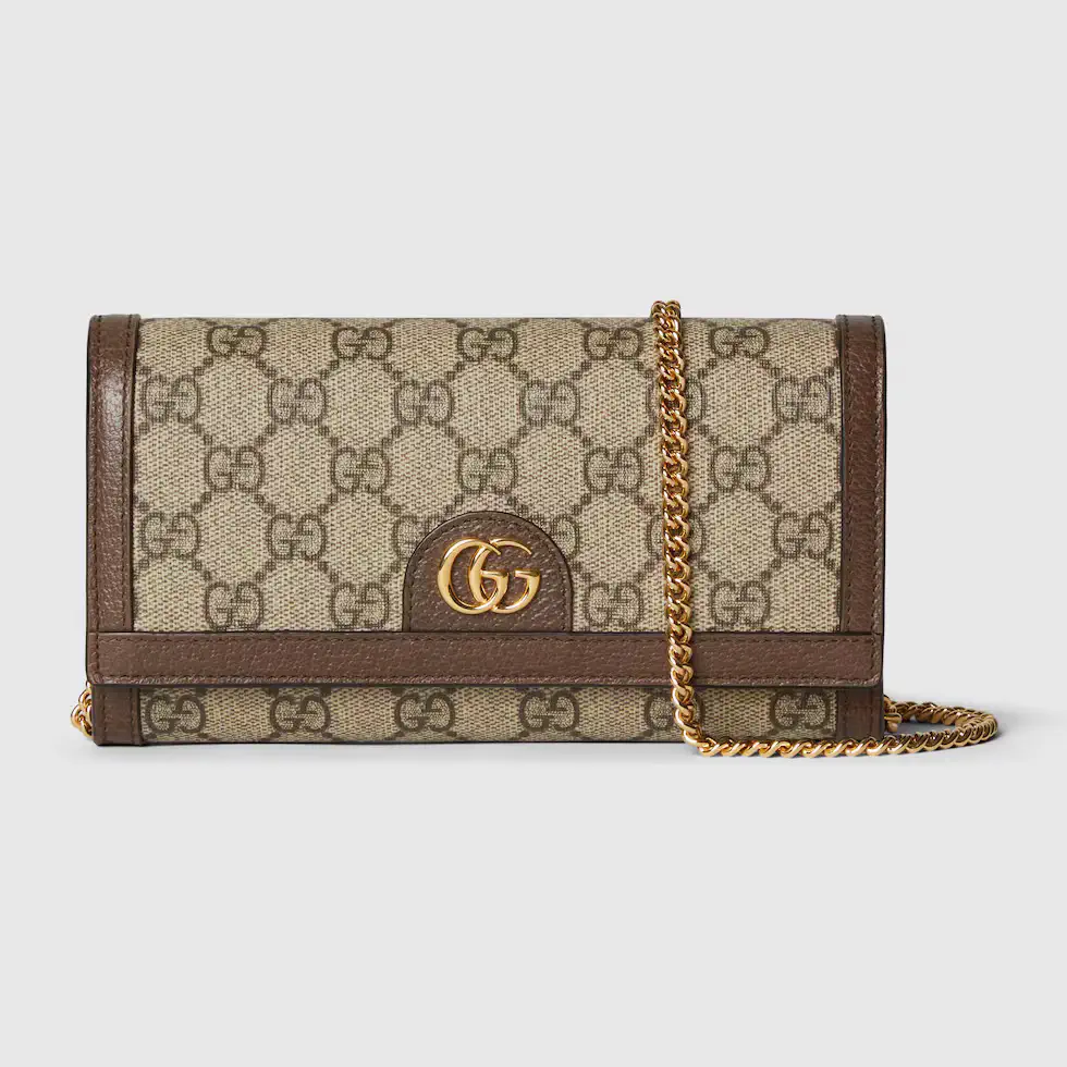 Gucci Ophidia GG Monogram Continental Wallet with Chain image 1