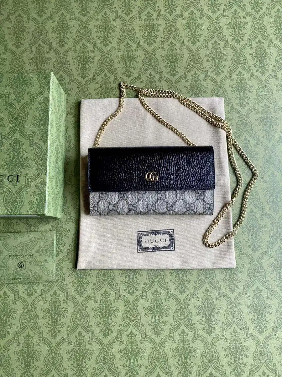Gucci Ophidia GG Monogram Chain Wallet image 1