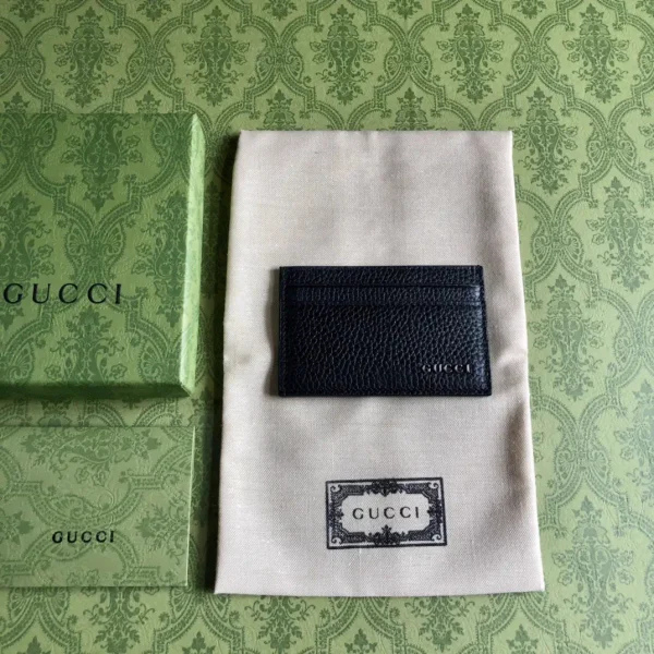 Gucci Black Leather Card Holder image 1