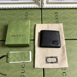 Gucci Black Leather Bifold Wallet image 1