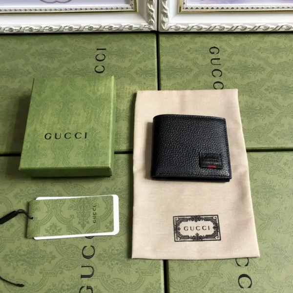 Gucci Black Leather Bifold Wallet image 1