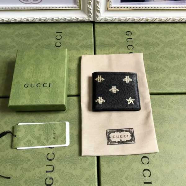 Gucci Bee and Star Print Bifold Wallet image 1