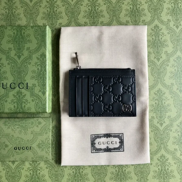 Gucci Marmont Black Leather Card Holder image 1