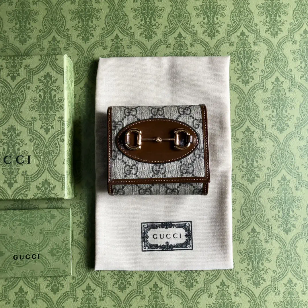 Gucci 1955 Horsebit Monogram Card Holder image 1