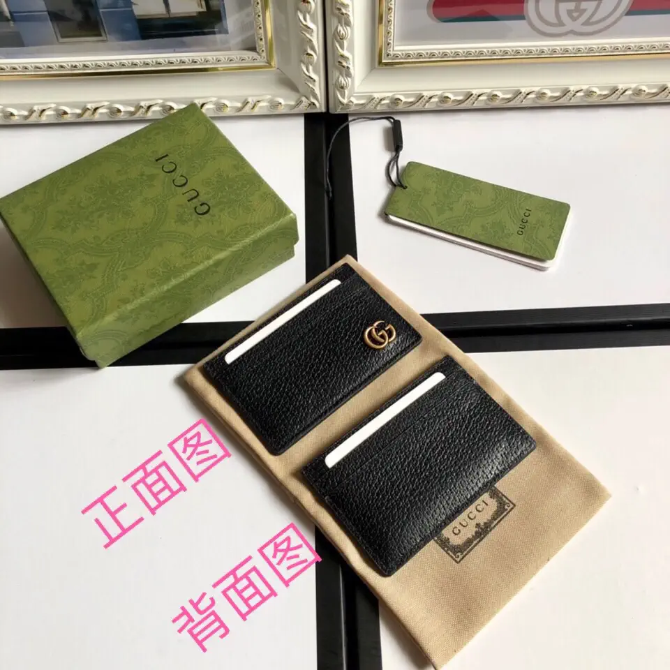 Gucci Black Leather Card Holder image 1