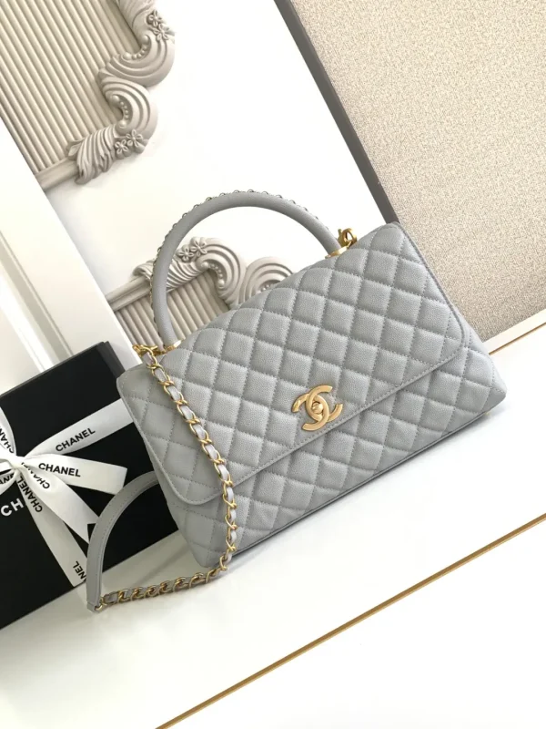 Chanel Quilted Top Handle Bag image 1