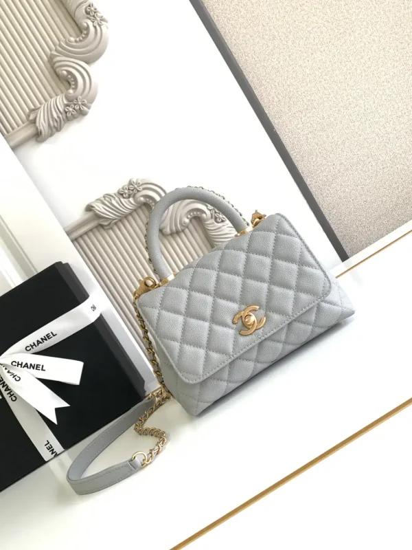Chanel Quilted Top Handle Bag image 1