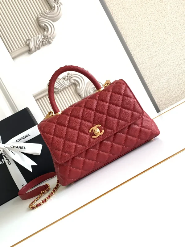 Chanel Quilted Top Handle Bag image 1