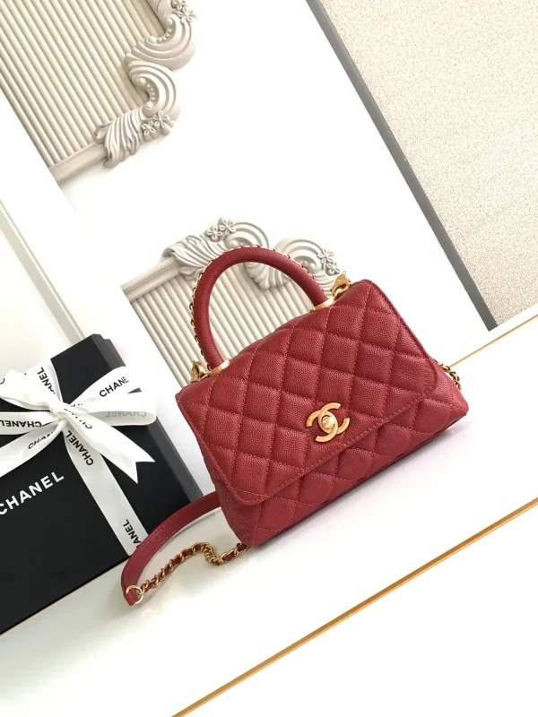 Chanel Quilted Top Handle Bag image 1