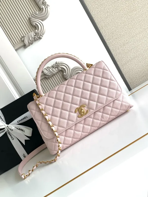 Chanel Quilted Top Handle Bag image 1