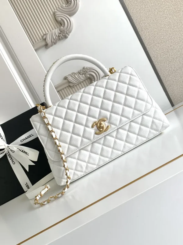Chanel Quilted Top Handle Bag image 1