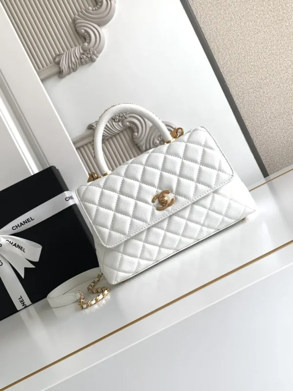 Chanel Quilted Top Handle Bag image 1