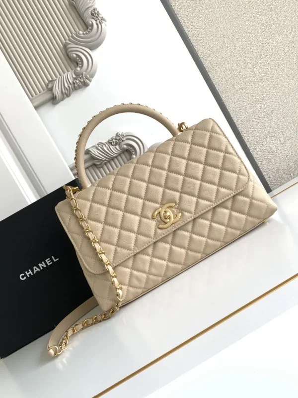 Chanel Quilted Top Handle Bag image 1